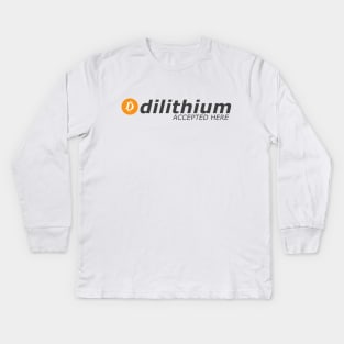 Dilithium Accepted Here Kids Long Sleeve T-Shirt